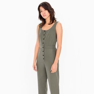 Sage green jumpsuit from American Apparel